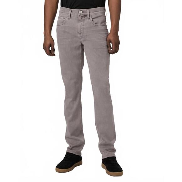 NEW PAIGE transcend federal slim straight jean in vintage earl grey